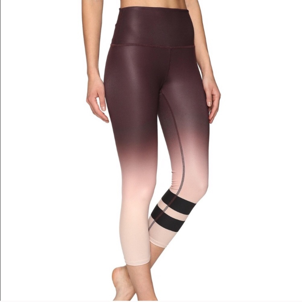 NWOT Alo Airbrush Leggings Mink Gradient Ombré M